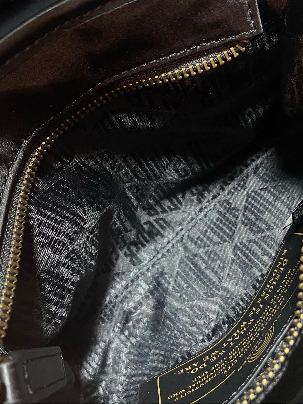 Kurt Geiger Black Mini Nylon Tote Crossbody handbag with Gold Hardware - Picture 12 of 14